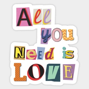 Love is All You Need: A Scrap Book Lettered Affair Sticker
